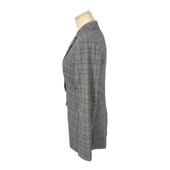 Nordstrom British Plaid Blazer Gray Size XS NWOT $179 MSRP - Picture 5 of 8